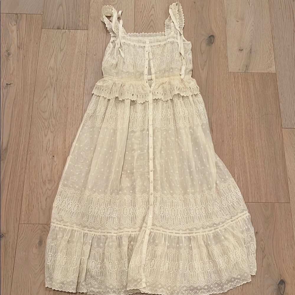 Doen White Dress Eyelet